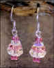 Rose & Crystal AB Christmas Tree Earrings