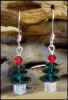 Emerald Crystal Christmas Tree Earrings #10