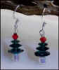 Emerald Crystal Christmas Tree Earrings #10