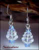 rystal AB sapphire Christmas Tree Earrings #11