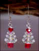 Crystal AB light Siam Christmas Tree Earrings #12