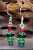 Emerald & Peridot Christmas Tree Earrings #13