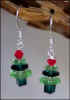 Emerald & Peridot Christmas Tree Earrings #13