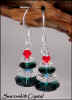 Emerald & Crystal 'Spearmint' Christmas Tree Earrings #19
