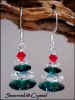 Emerald & Crystal 'Spearmint' Christmas Tree Earrings #19