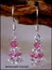 Rose & Crystal AB Christmas Tree Earrings #20