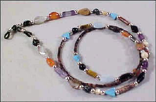 GEMSTONE SHAPES EYEGLASS CHAIN