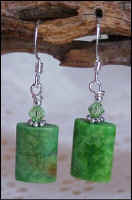 Apple Green Turquoise Earrings