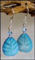 Mother of Pearl Turquoise Leaf