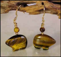 &nbsp;Tiger Eye zuni bear