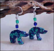Azurite *block Walking Bear