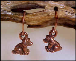Copper Pewter Tiny Dog