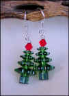 Swarovski Crystal Christmas Tree Earrings 