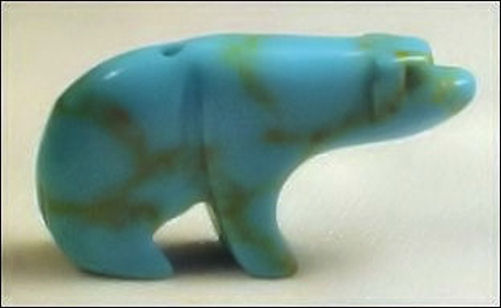 Turquoise Walking Bear BEAD Lite