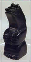 Black Standing Bear Pendant Bead