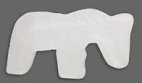 White stone Horse Bead
