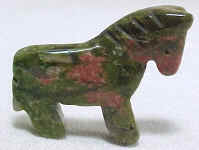 Unakite Horse Pendant Bead�
