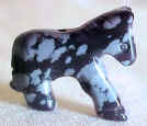 Snowflake Obsidian Horse