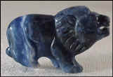 Sodalite Lion Pendant Bead