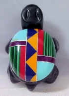 Inlaid�drilled TURTLE Pendant Bead 