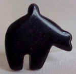 Black Onyx Zuni Bear Pendant Bead