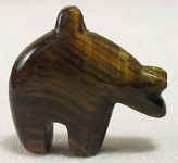 Tigereye Zuni Bear Pendant Bead