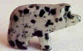Dalmatian Jasper Bear Bead