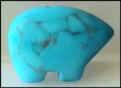 Turquoise Howlite Zuni Bear