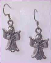 Silver pewter Praying Angels