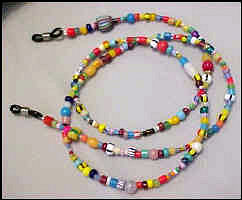 AFRICAN CHRISTMAS BEAD EYECHAIN