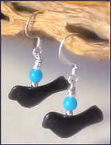 Black Bird Earrings�