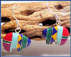Multi Inlaid Zuni Bears #A