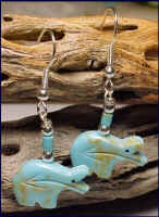 Turquoise Heartline Bear