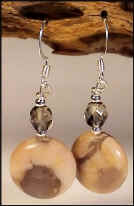 Graphic Feldspar Oval Earrings