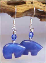 Lapis Howlite Zuni Bear