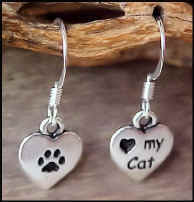 Silver Love my Cat Heart