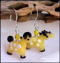 Lampwork Animal Earrings