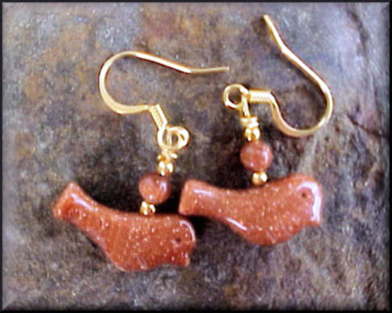 Goldstone Birds in Gold 0108B7