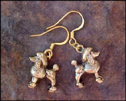 Gold Pewter Poodle�0921P8a.