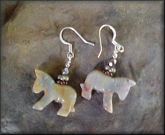 Crazy Lace Agate Horse